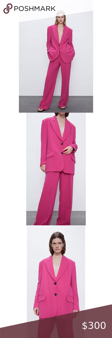 zara light pink pants|zara hot pink pantsuit.